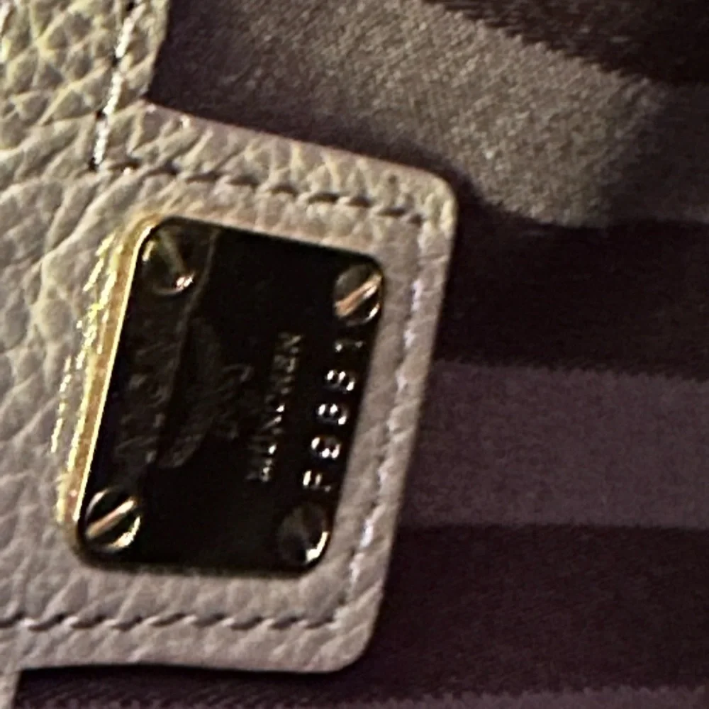 MCM zipper tote
